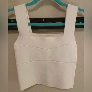 Listicle White Square Neck Crop Top
